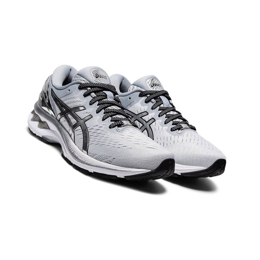 Grey Women's Asics GEL-KAYANO 27 PLATINUM Running Shoes | US54027GQ