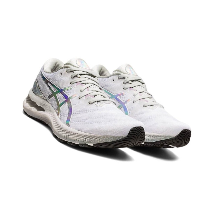 Grey Women's Asics GEL-NIMBUS 23 Running Shoes | US48295NA