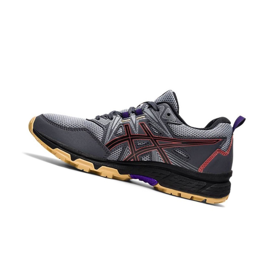 Grey Women's Asics GEL-VENTURE 8 Wide Trail Running Shoes | US92064NC