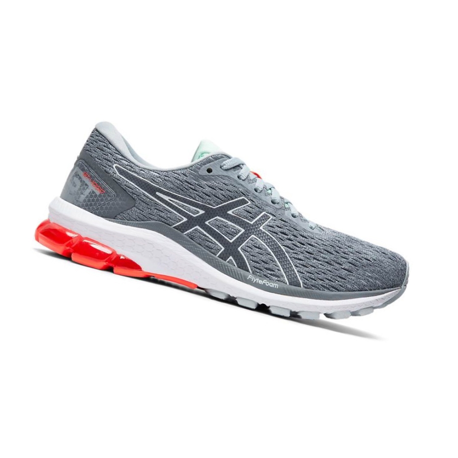 Grey Women\'s Asics GT-1000 9 Running Shoes | US30871ZU