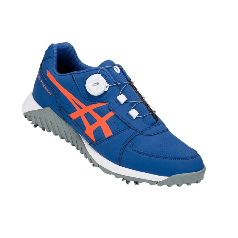 Imperial / Nova Orange Men's Asics GEL-PRESHOT BOA Golf Shoes | US67351UI