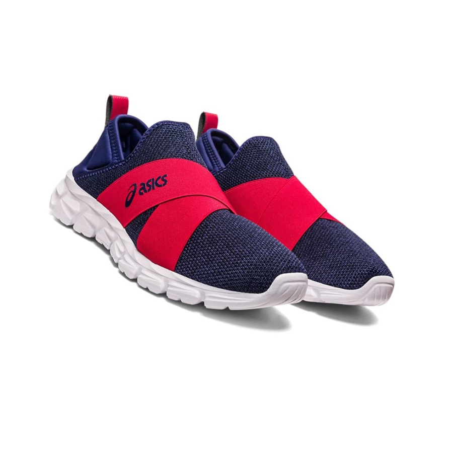 Indigo Blue / Speed Red Women's Asics QUANTUM LYTE SLIP-ON Sneakers | US97581HO