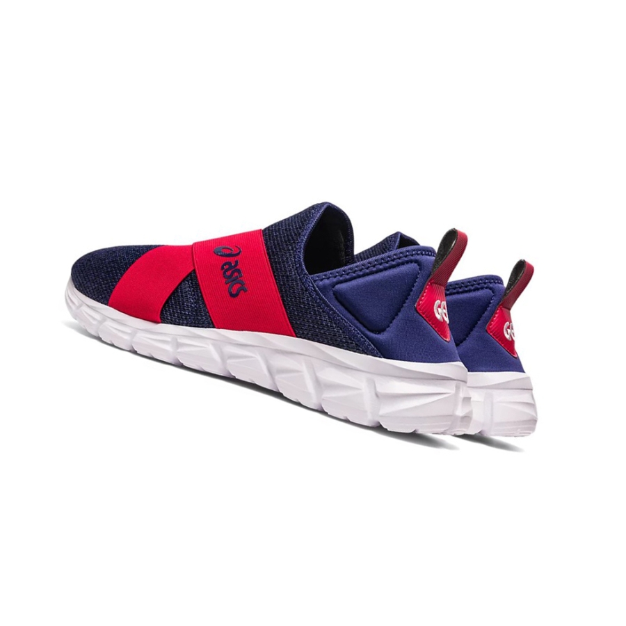 Indigo Blue / Speed Red Women's Asics QUANTUM LYTE SLIP-ON Sneakers | US97581HO