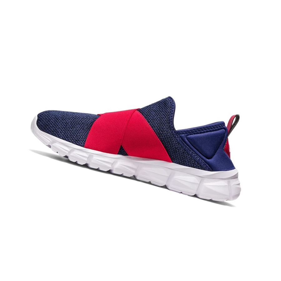 Indigo Blue / Speed Red Women's Asics QUANTUM LYTE SLIP-ON Sneakers | US97581HO