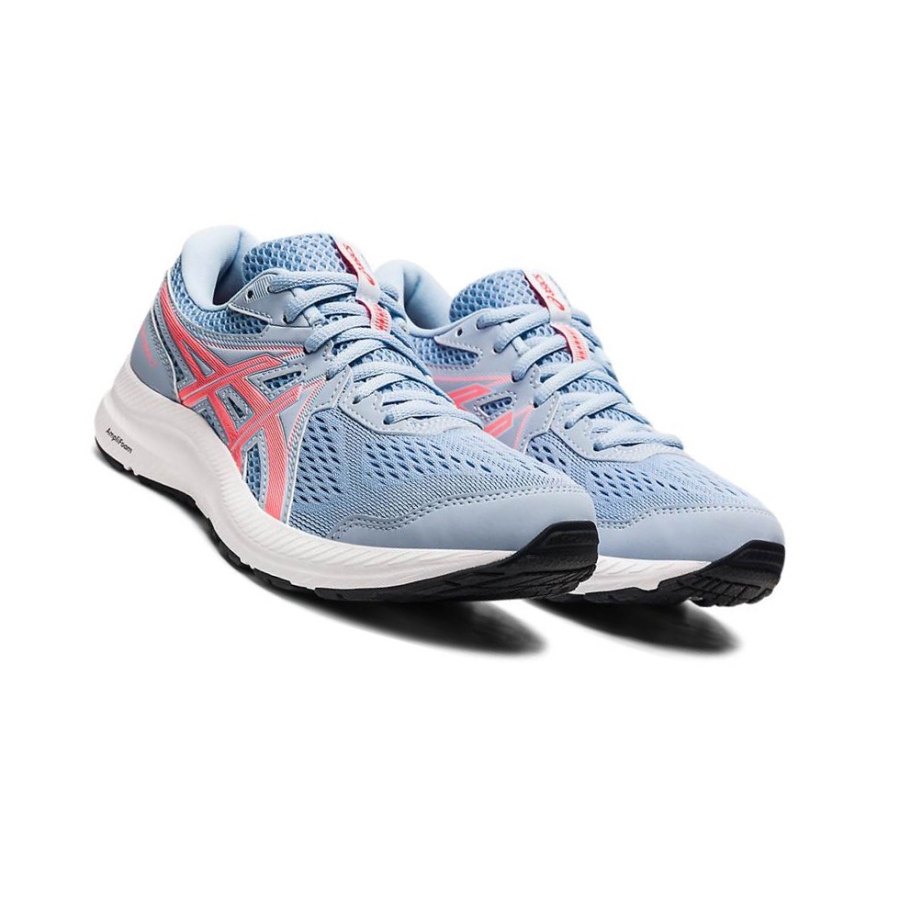 Light Blue Women's Asics GEL-CONTEND 6 Running Shoes | US78645RB