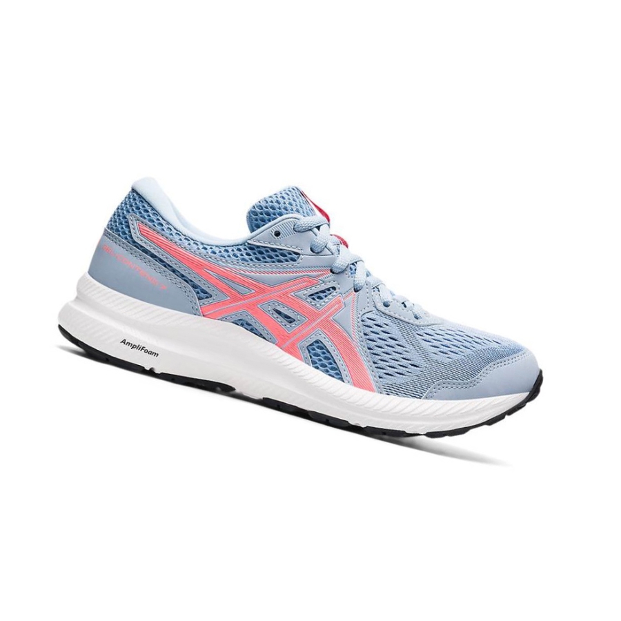 Light Blue Women\'s Asics GEL-CONTEND 7 Running Shoes | US17960RF