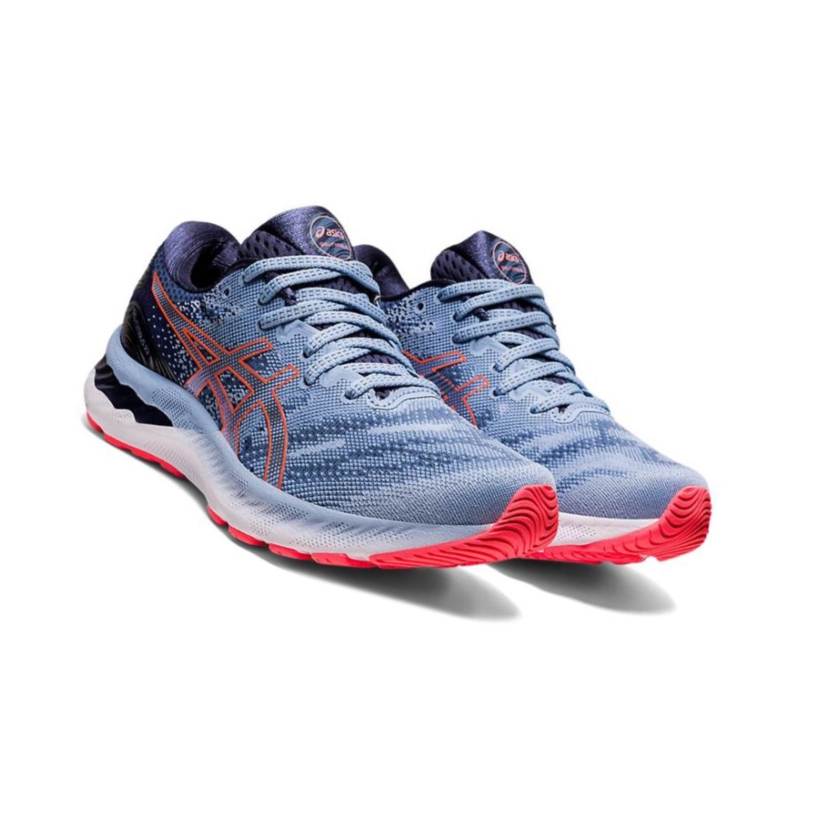 Light Blue Women's Asics GEL-NIMBUS 23 Running Shoes | US81407SU