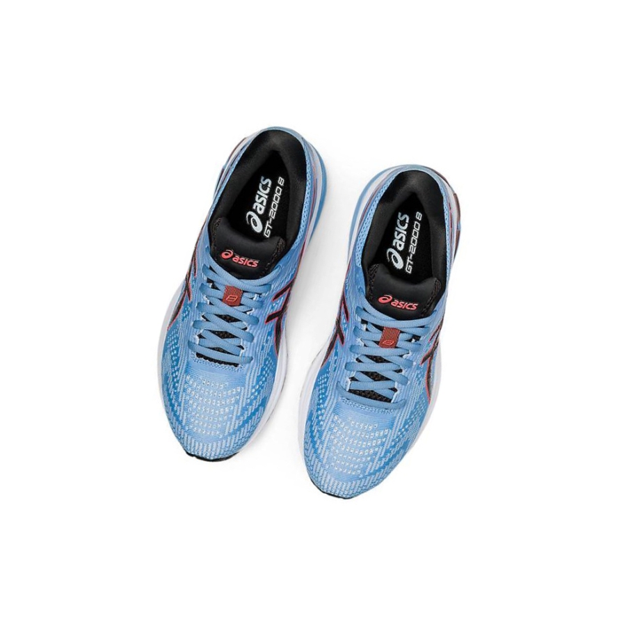 Light Blue Women's Asics GT-2000 8 Running Shoes | US05376LO