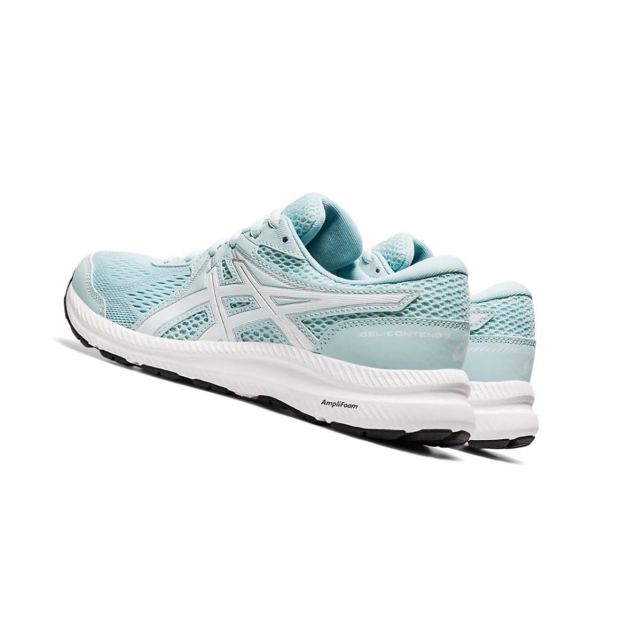 Light Turquoise Women's Asics GEL-CONTEND 7 Running Shoes | US08325TW