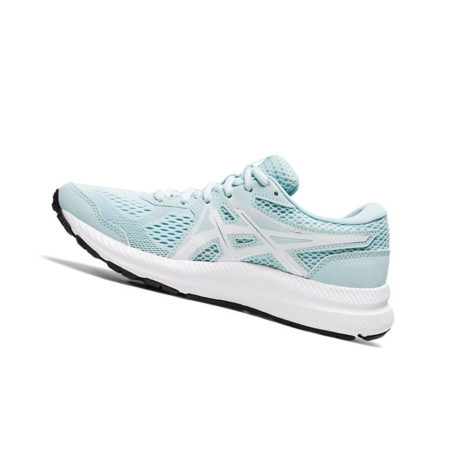 Light Turquoise Women's Asics GEL-CONTEND 7 Running Shoes | US08325TW