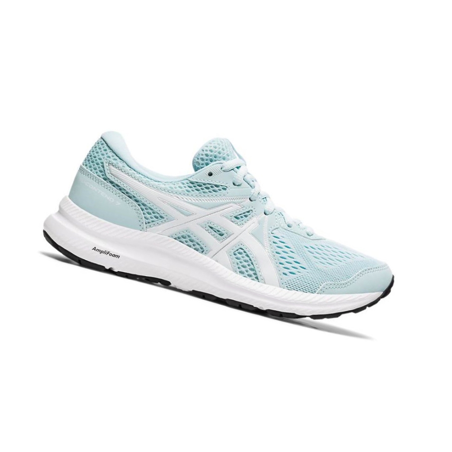 Light Turquoise Women\'s Asics GEL-CONTEND 7 Running Shoes | US08325TW