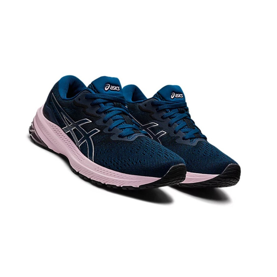 Mako Blue / Barely Rose Women's Asics GT-1000 11 Running Shoes | US49067QM