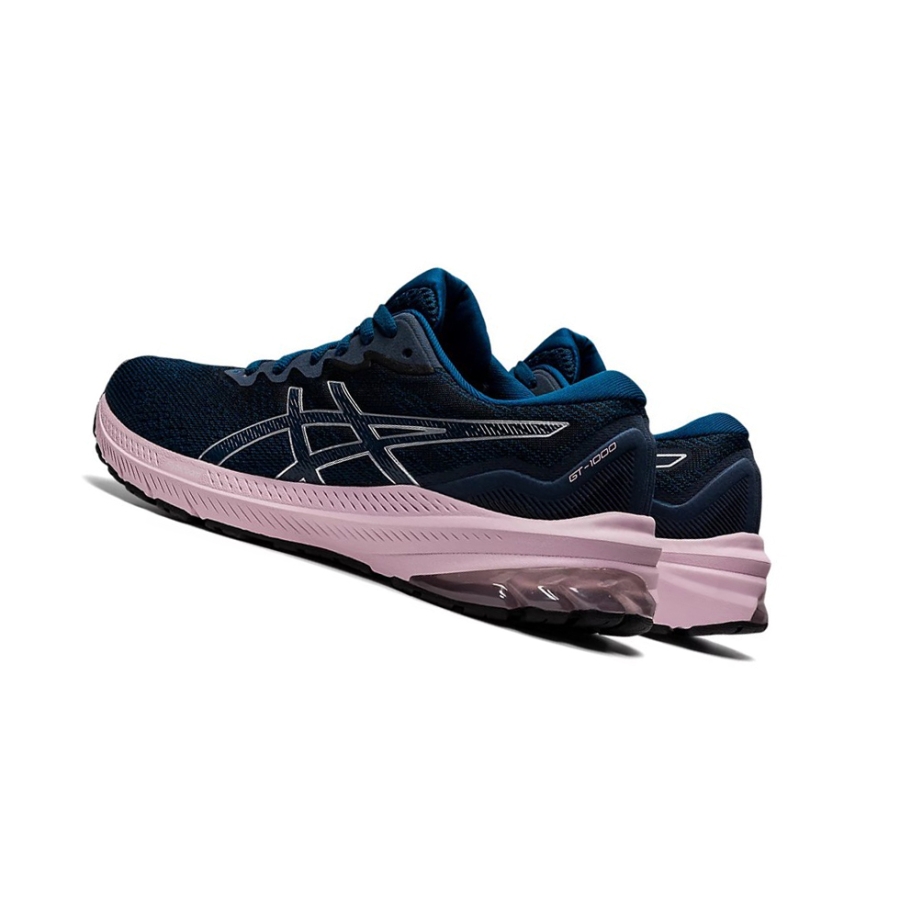 Mako Blue / Barely Rose Women's Asics GT-1000 11 Running Shoes | US49067QM