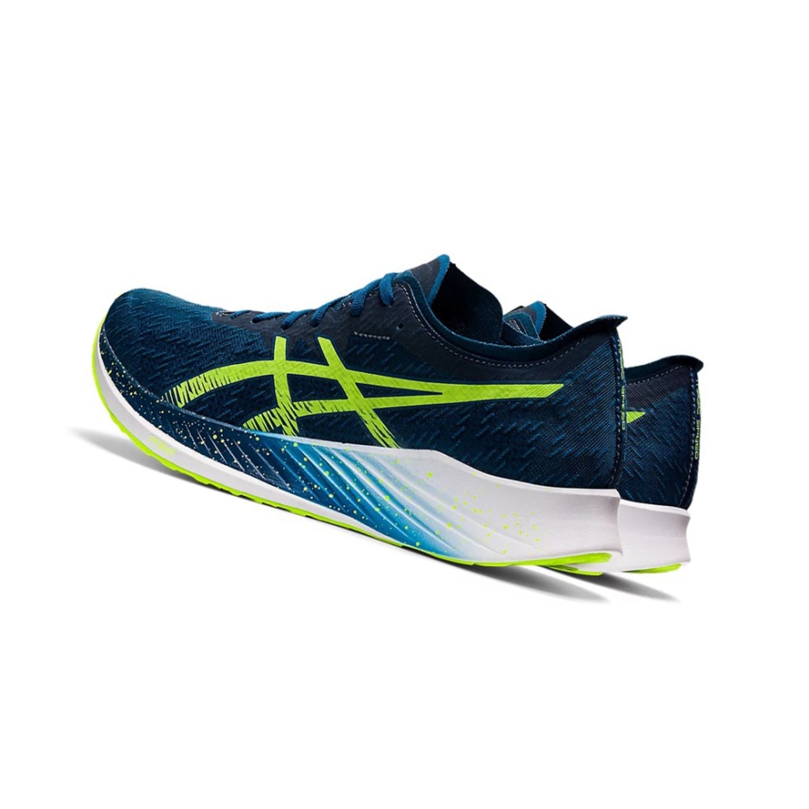 Mako Blue / Hazard Green Men's Asics MAGIC SPEED Running Shoes | US03497EP