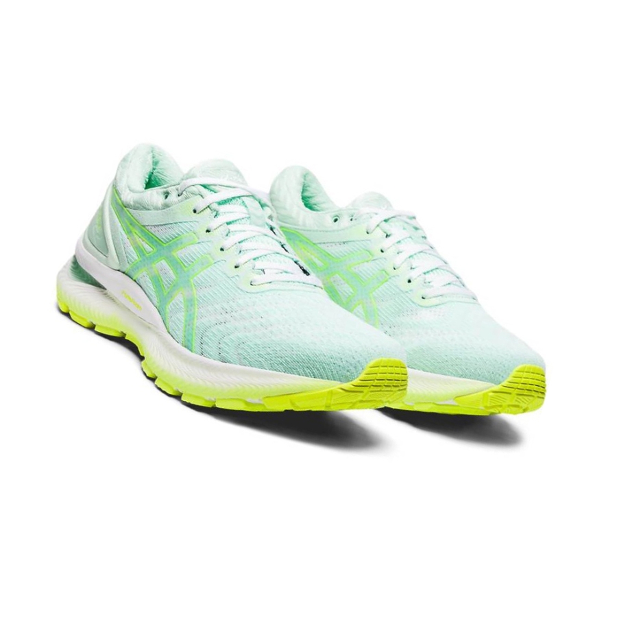 Mint Women's Asics GEL-NIMBUS 22 Running Shoes | US74952XB