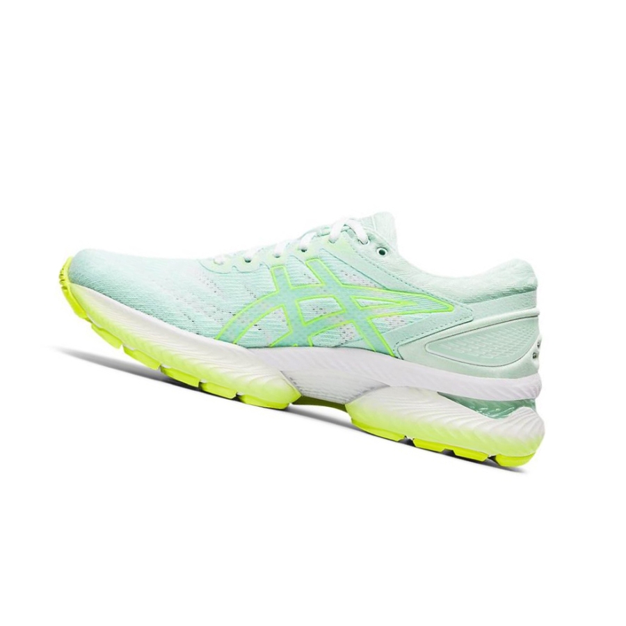 Mint Women's Asics GEL-NIMBUS 22 Running Shoes | US74952XB