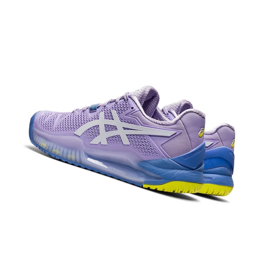 Murasaki / White Women's Asics GEL-RESOLUTION 8 Tennis Shoes | US02413ZI