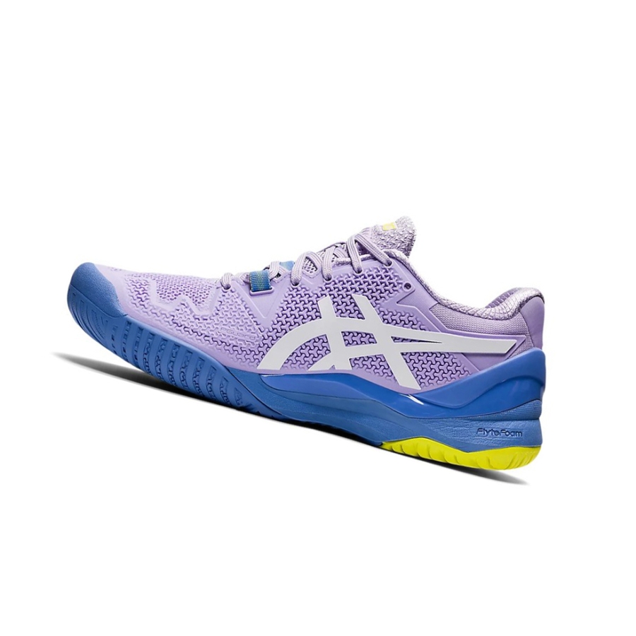 Murasaki / White Women's Asics GEL-RESOLUTION 8 Tennis Shoes | US02413ZI