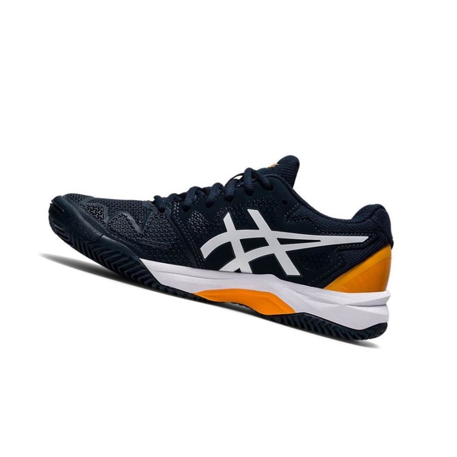 Navy Kids' Asics GEL-RESOLUTION 8 Clay GS Tennis Shoes | US59072KC