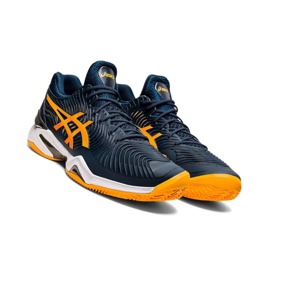 Navy Men's Asics COURT FF Tennis Shoes | US09243US