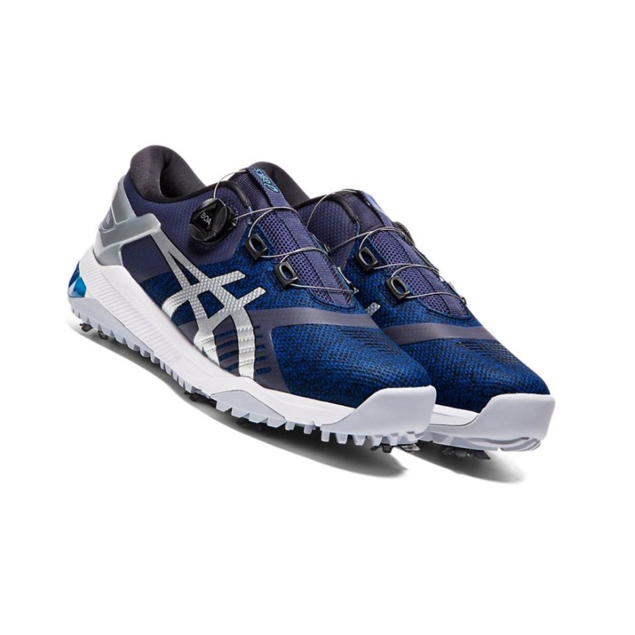 Navy Men's Asics GEL-COURSE Duo BOA Golf Shoes | US34761HI