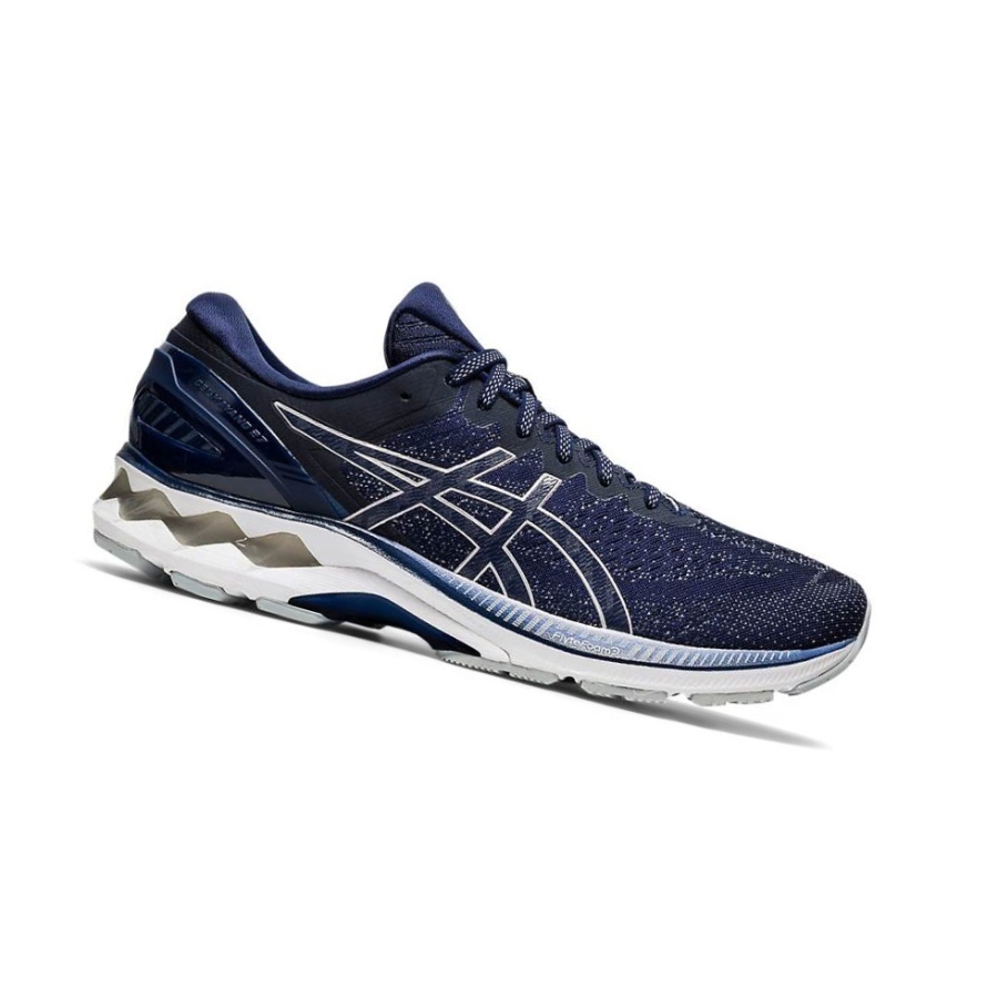 Navy Men\'s Asics GEL-KAYANO 27 Running Shoes | US03419OF