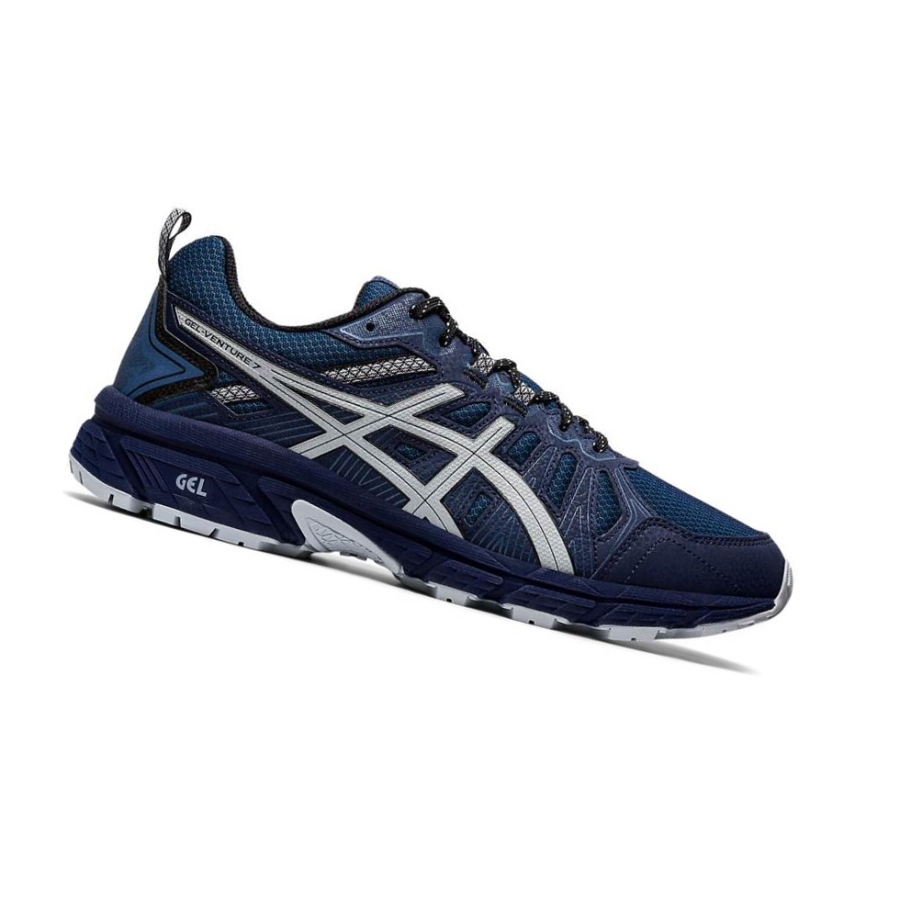 Navy Men\'s Asics GEL-VENTURE 7 Trail Trail Running Shoes | US70329WH