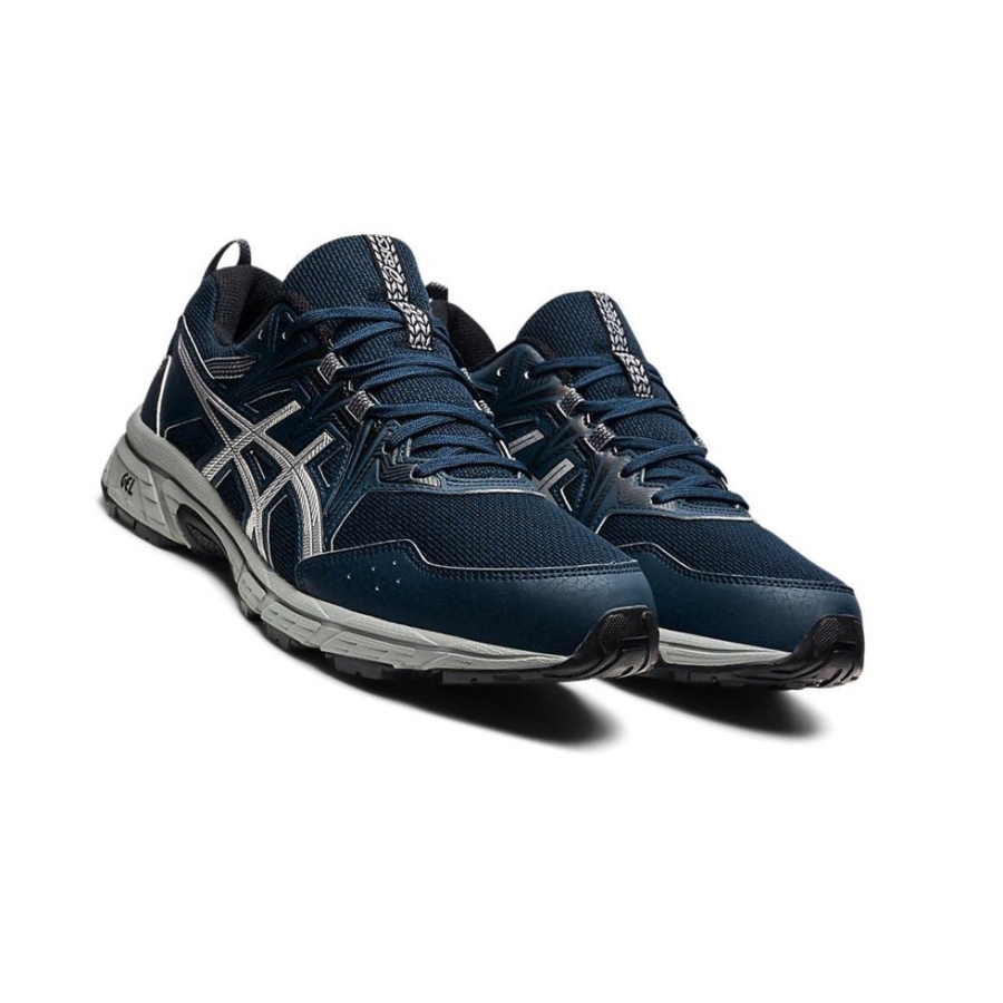 Navy Men's Asics GEL-VENTURE 8 Trail Running Shoes | US29740XO