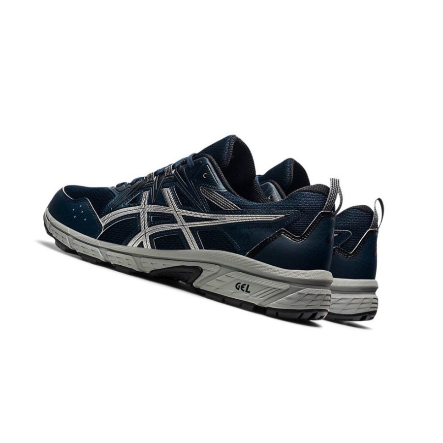 Navy Men's Asics GEL-VENTURE 8 Trail Running Shoes | US29740XO