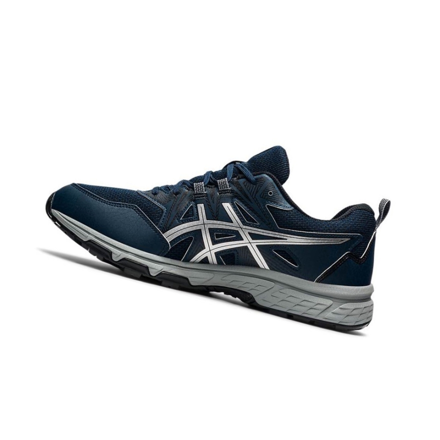 Navy Men's Asics GEL-VENTURE 8 Trail Running Shoes | US29740XO