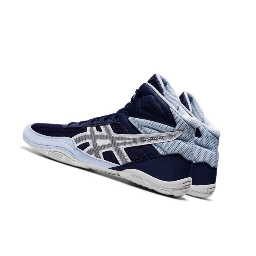 Navy Men's Asics MATFLEX 6 Wrestling Shoes | US40726SP