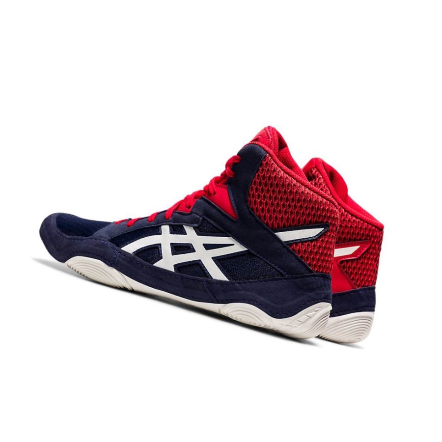 Navy Men's Asics SNAPDOWN 3 Wrestling Shoes | US70345BO