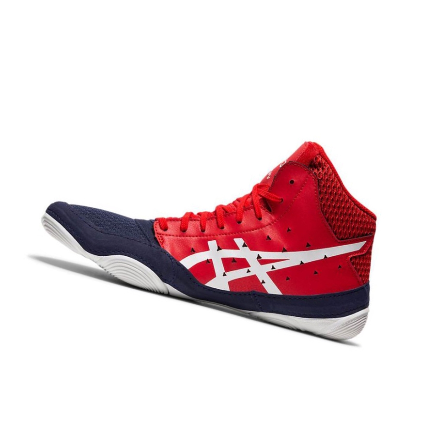 Navy Men's Asics SNAPDOWN 3 Wrestling Shoes | US70345BO