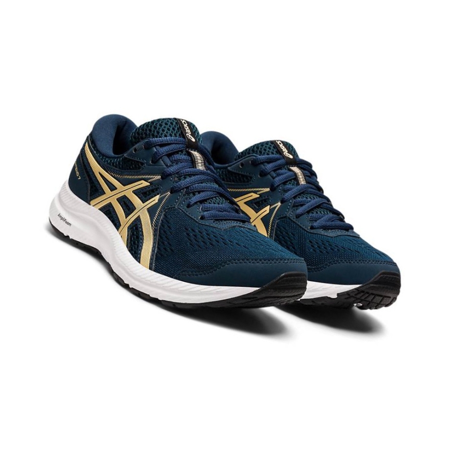 Navy Women's Asics GEL-CONTEND 7 Running Shoes | US98705IU