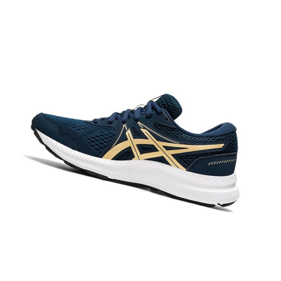 Navy Women's Asics GEL-CONTEND 7 Running Shoes | US98705IU