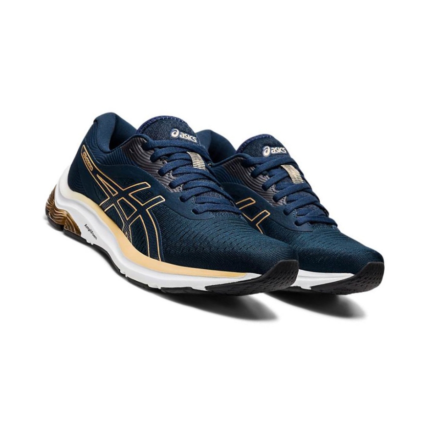 Navy Women's Asics GEL-PULSE 12 Running Shoes | US41980UT