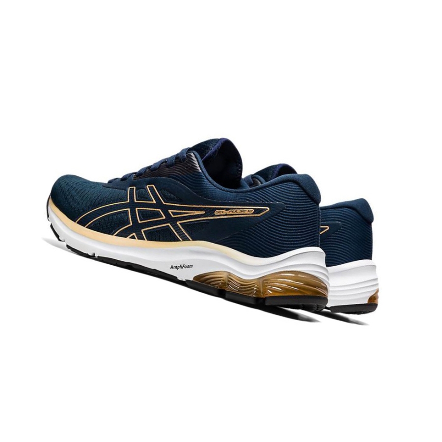 Navy Women's Asics GEL-PULSE 12 Running Shoes | US41980UT