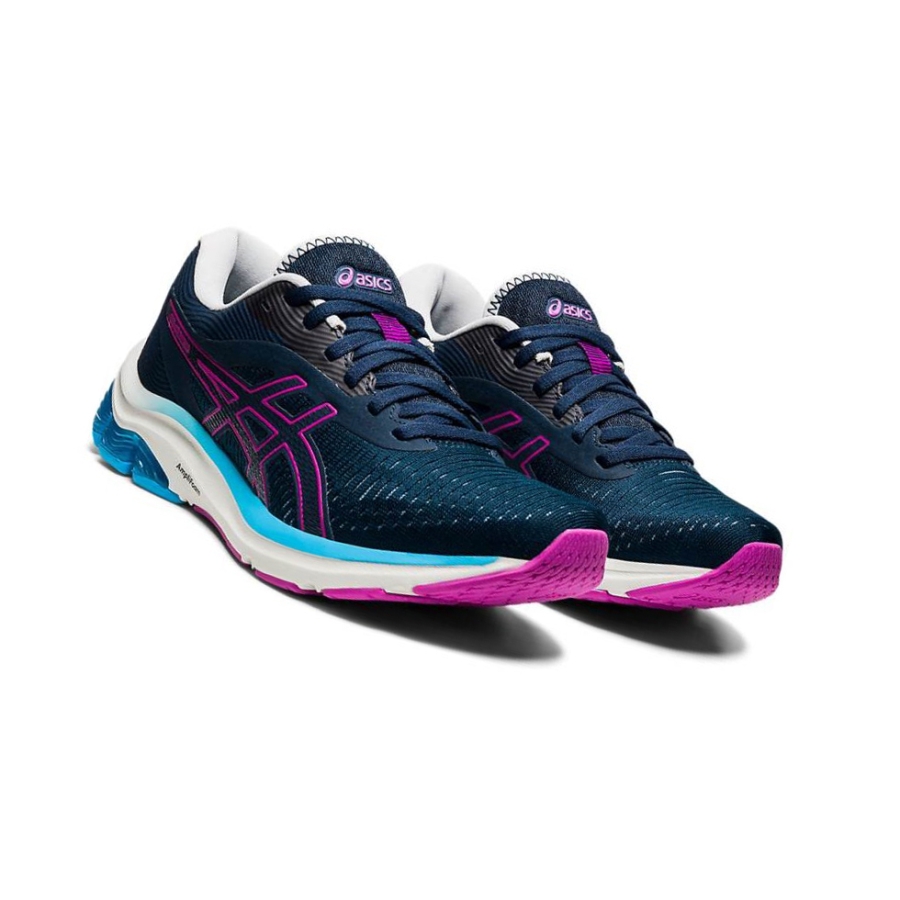 Navy Women's Asics GEL-PULSE 12 Running Shoes | US93847QP