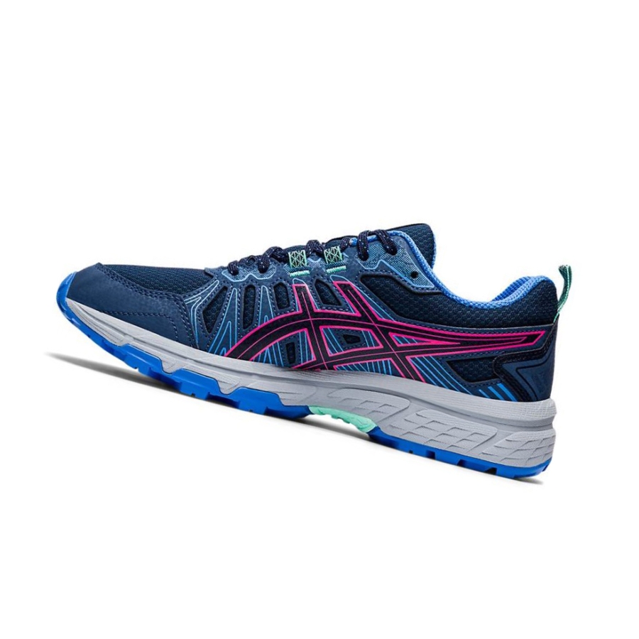 Navy Women's Asics GEL-VENTURE 7 Trail Trail Running Shoes | US68739MV