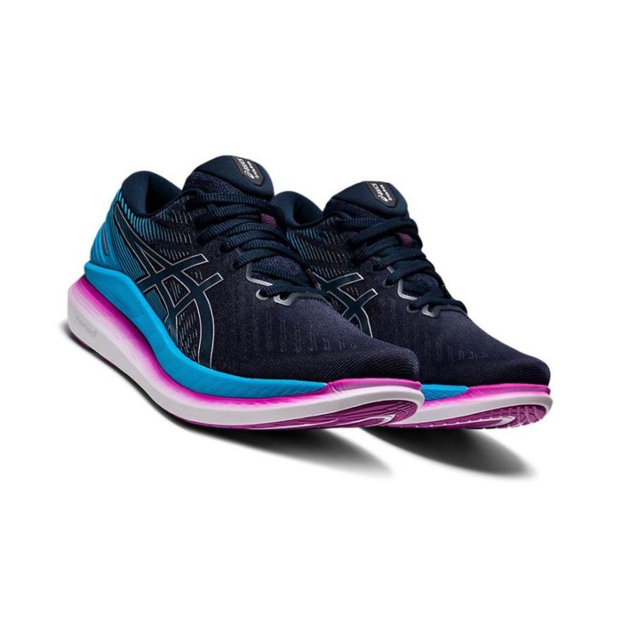 Navy Women's Asics GLIDERIDE 2 Running Shoes | US28956NG