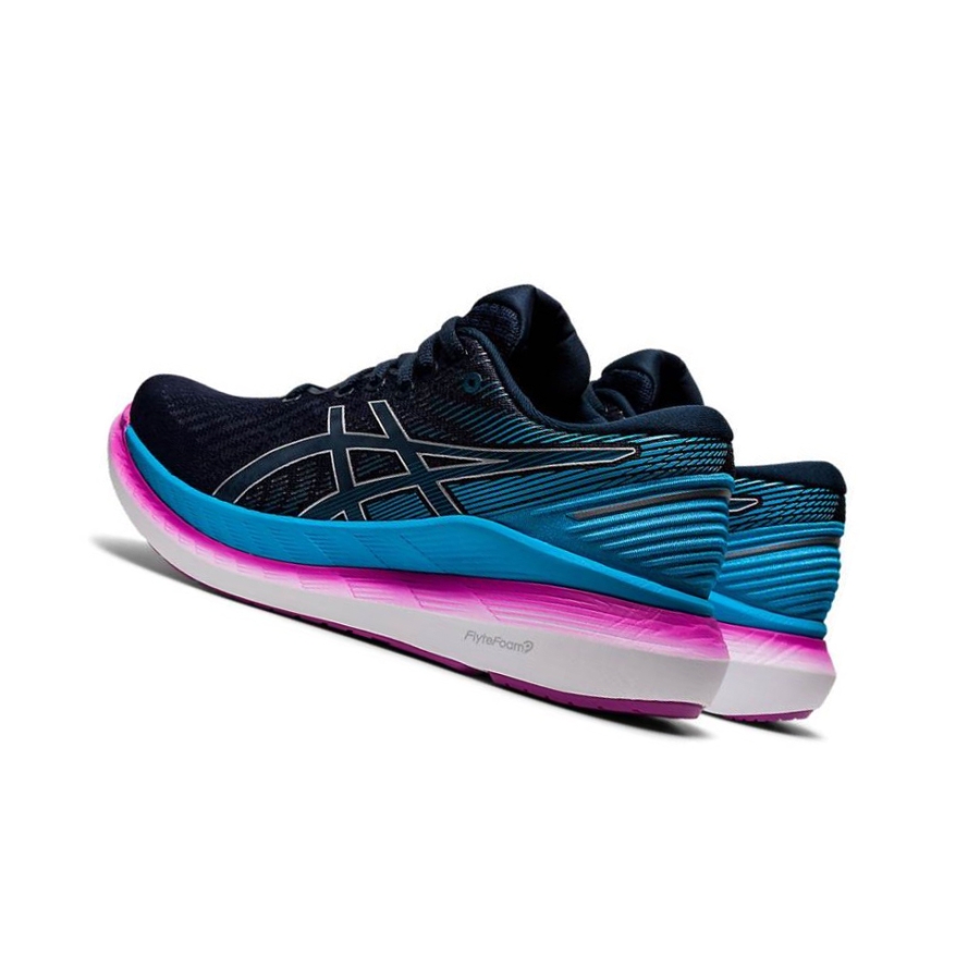 Navy Women's Asics GLIDERIDE 2 Running Shoes | US28956NG