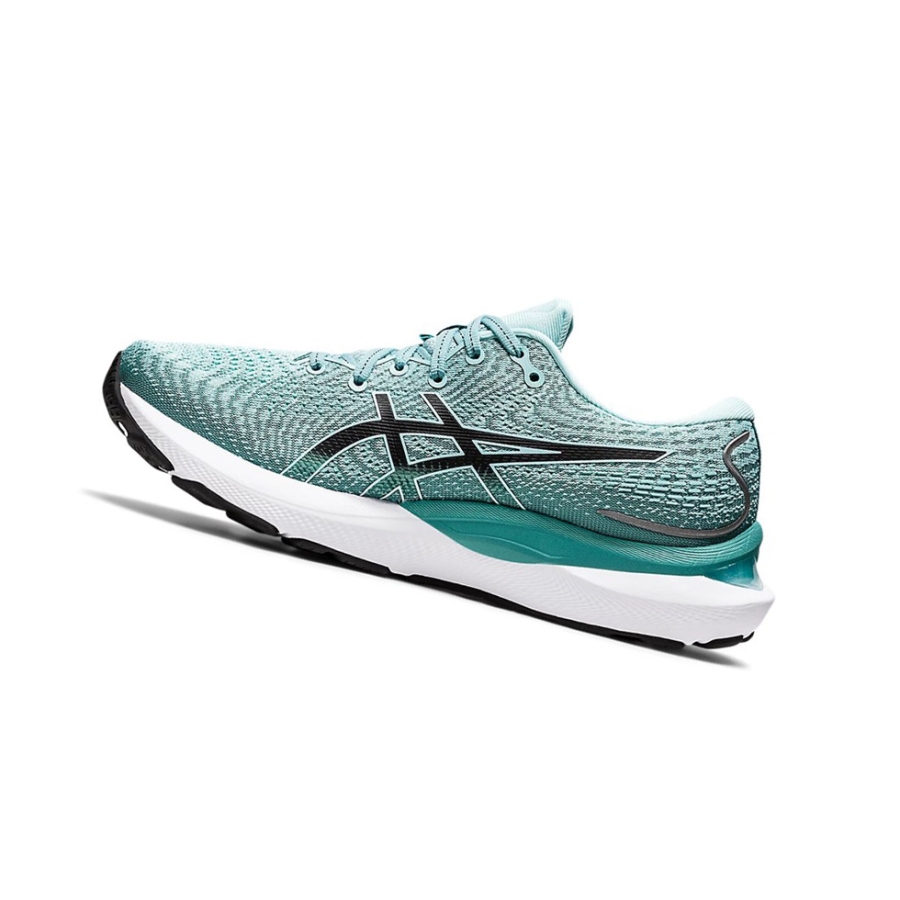 Oasis Green / Black Women's Asics GEL-CUMULUS 24 (D) Running Shoes | US43157EC