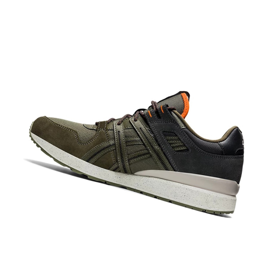 Olive Canvas / Habanero Men's Asics GT-II RE Sneakers | US97531EG