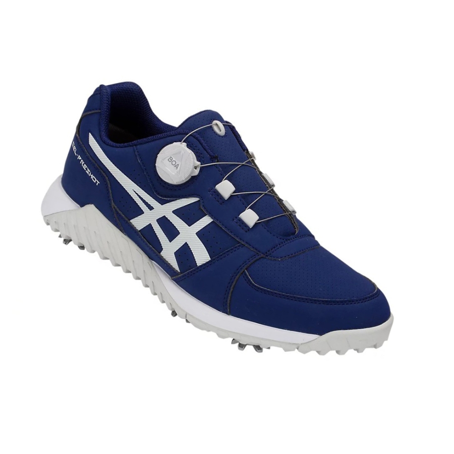 Peacoat / Glacier Grey Men's Asics GEL-PRESHOT BOA Golf Shoes | US81637QU