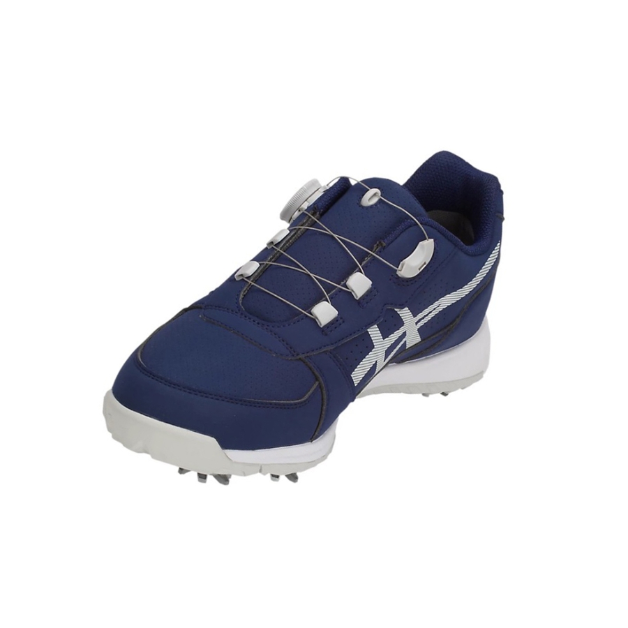 Peacoat / Glacier Grey Men's Asics GEL-PRESHOT BOA Golf Shoes | US81637QU