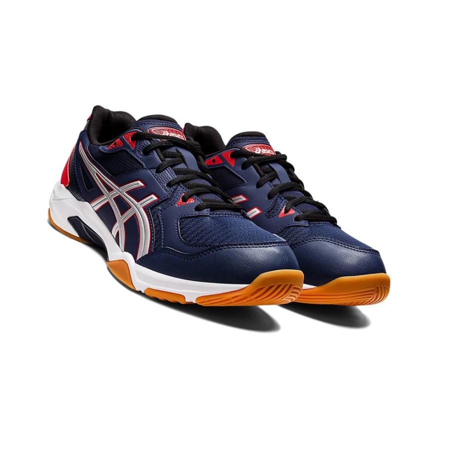 Peacoat / Pure Silver Men's Asics GEL-ROCKET 10 (2E) Volleyball Shoes | US87602UO