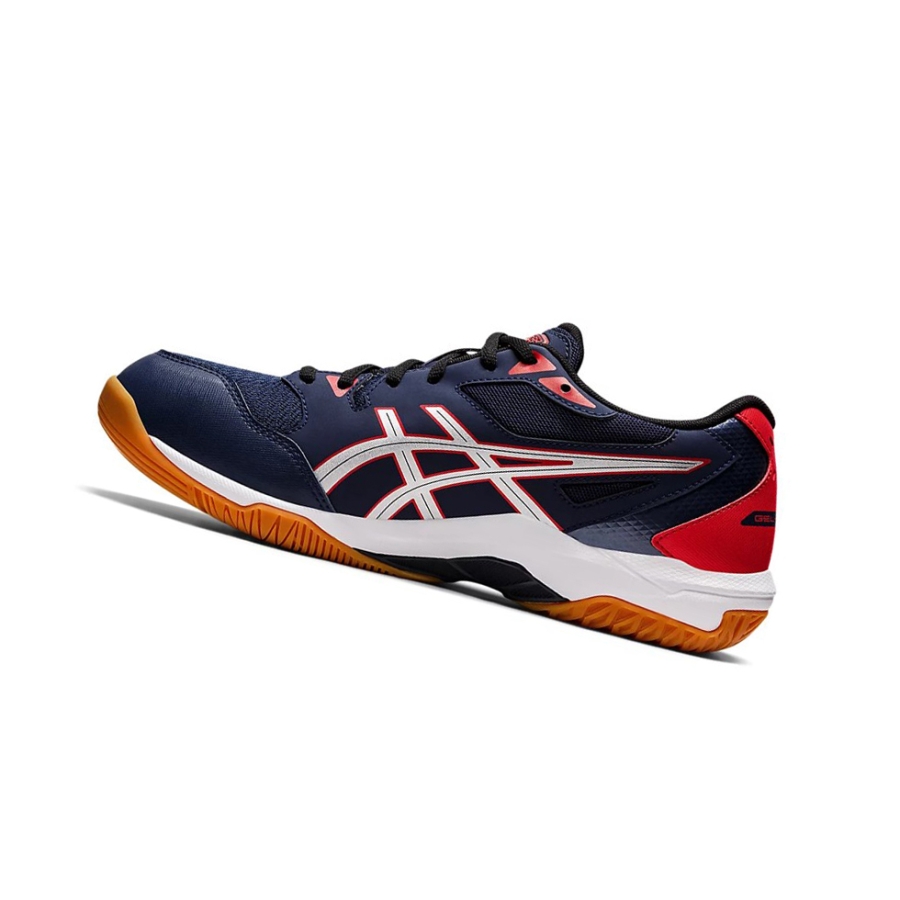 Peacoat / Pure Silver Men's Asics GEL-ROCKET 10 (2E) Volleyball Shoes | US87602UO