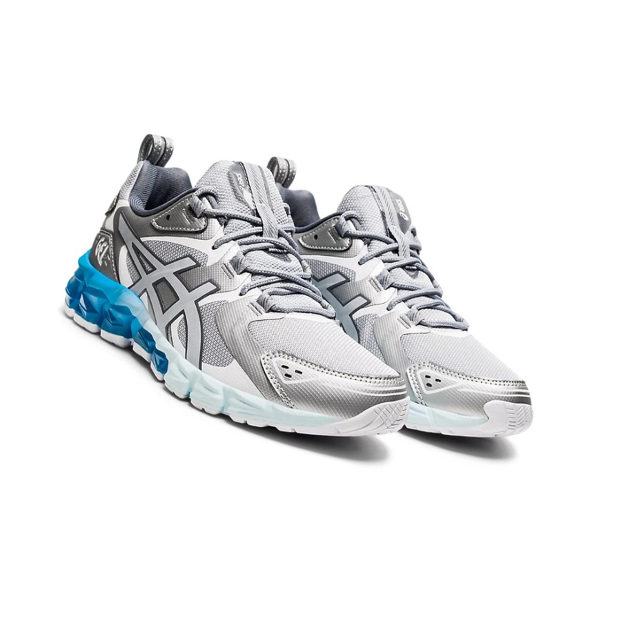 Piedmont Grey / Aizuri Blue Women's Asics GEL-QUANTUM 180 Sneakers | US27901CD