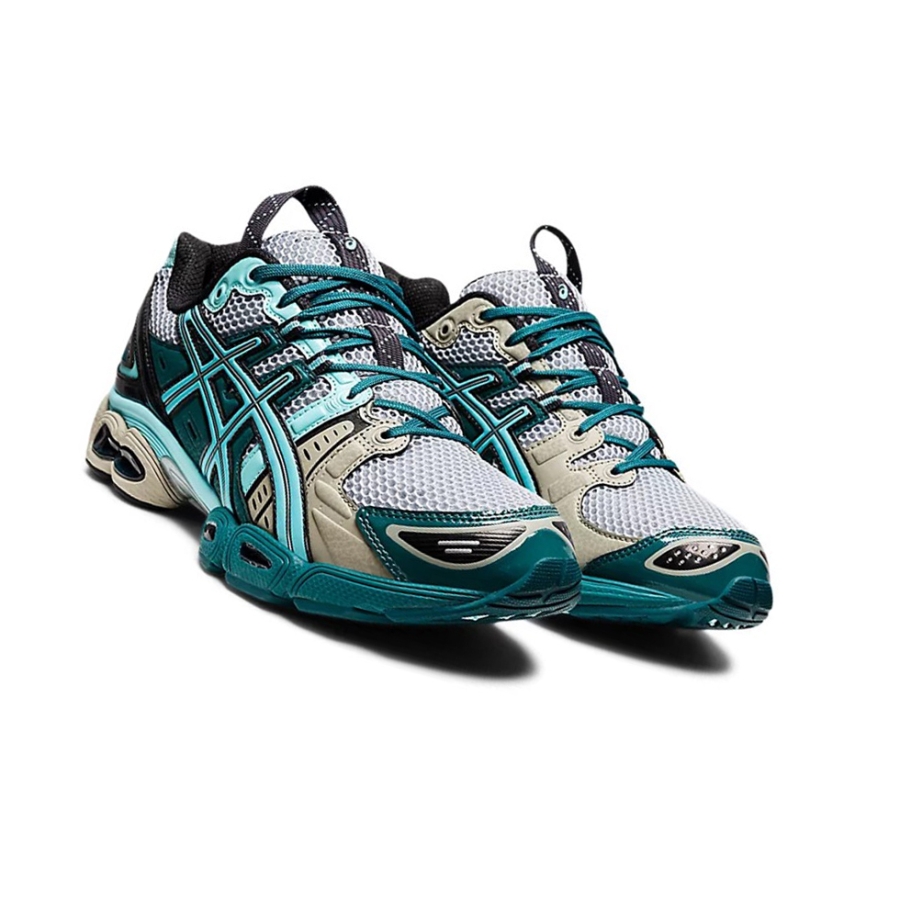 Piedmont Grey / Aruba Blue Women's Asics UB3-S GEL-NIMBUS 9 Sneakers | US36048MK