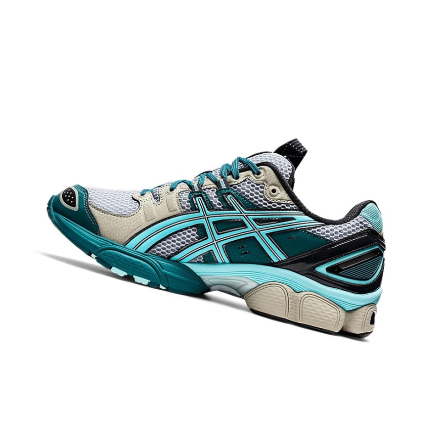 Piedmont Grey / Aruba Blue Women's Asics UB3-S GEL-NIMBUS 9 Sneakers | US36048MK